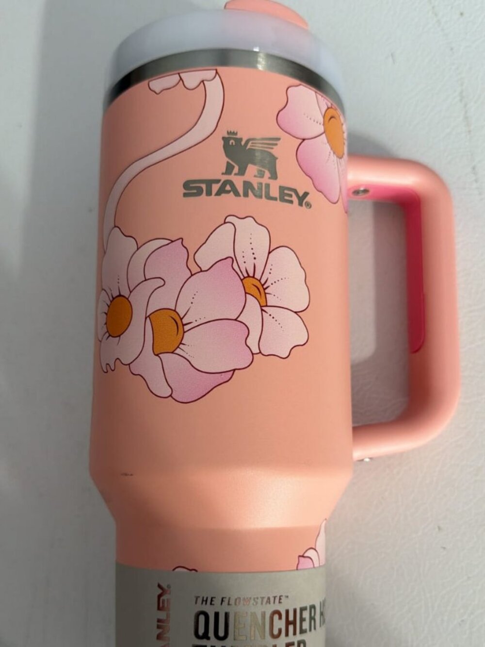 STANLEY Quencher H2.0 FlowState Tumbler 40 oz – Pink Floral